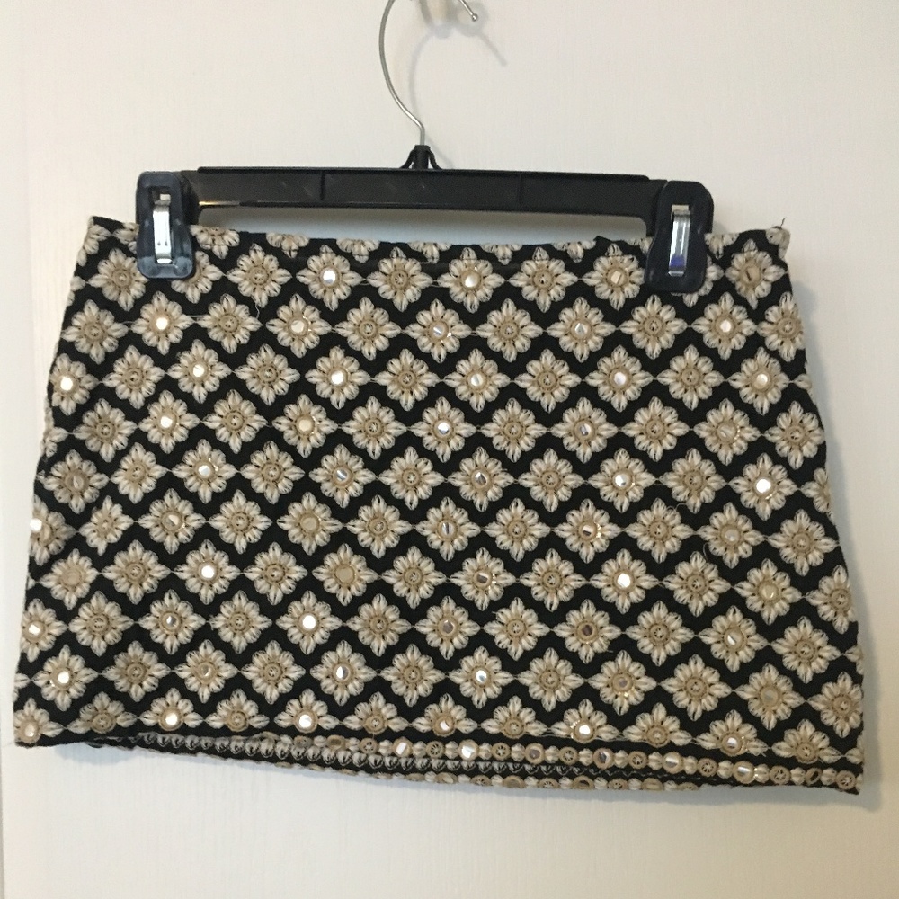 unique, mini skirt, bohemian, size s